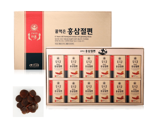 Hồng Sâm Lát Tẩm Mật Ong Thượng Hạng 6 Năm Tuổi