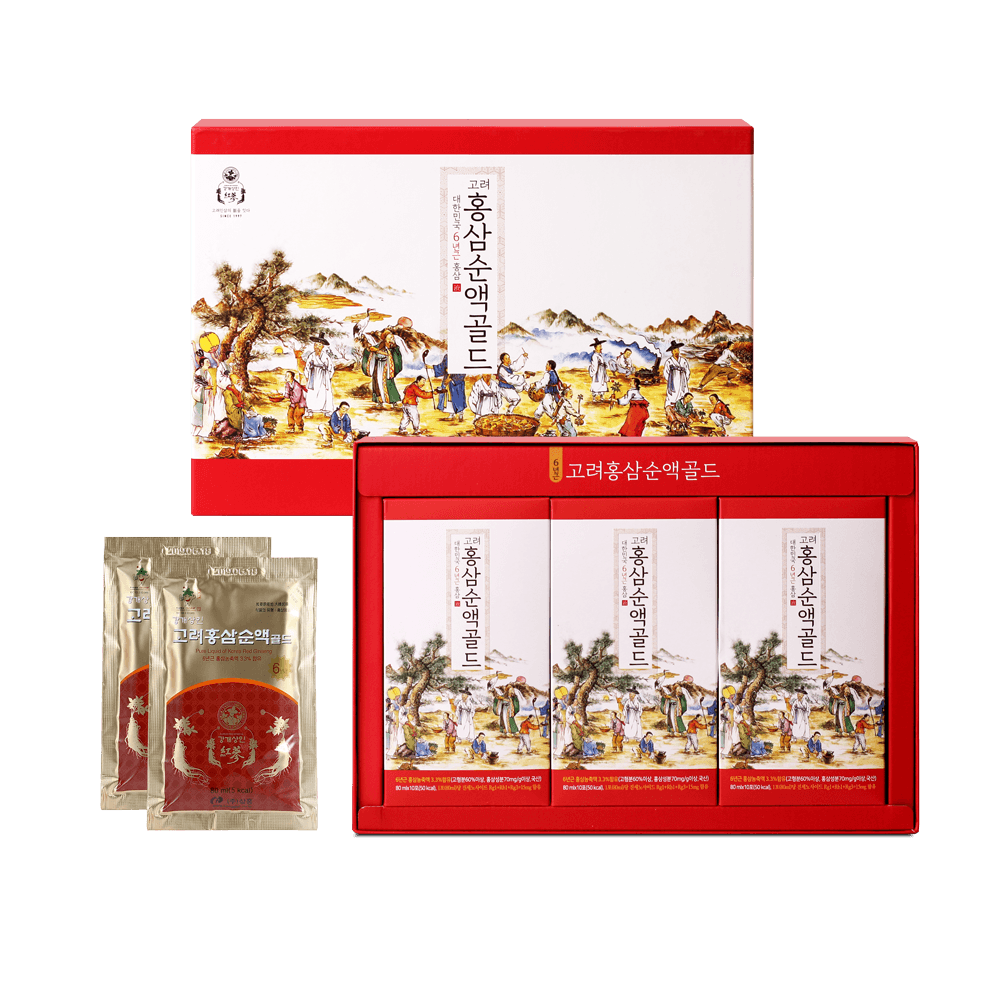 Nước Ép Hồng Sâm Thuần Túy Cao Cấp Hongsam Sunaek Gold (Hộp 30 Túi x 80ml)